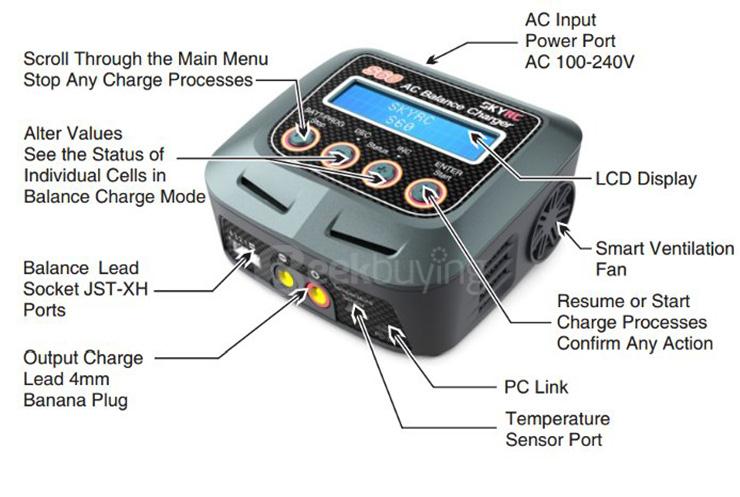 SKYRC S60 60W AC Battery Balance Charger Discharger