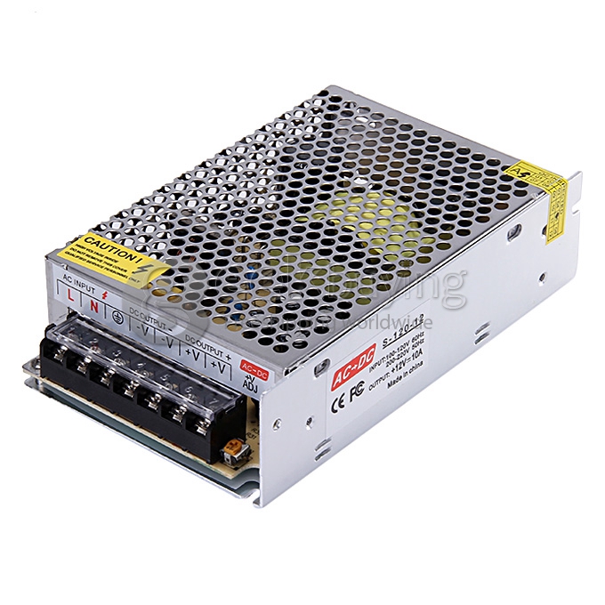 DC 12V 10A 120W Regulated Transformer Power Supply for LED Strip and Other Lamp