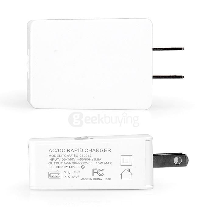 Itian US Plug Quick Charger QC 2.0 Fast Charger For LG G4 Samsung Galaxy S6/S6 Edge Plus Sony z5 HTC ASUS Zenfone 2 Xiaomi Mi4 - White
