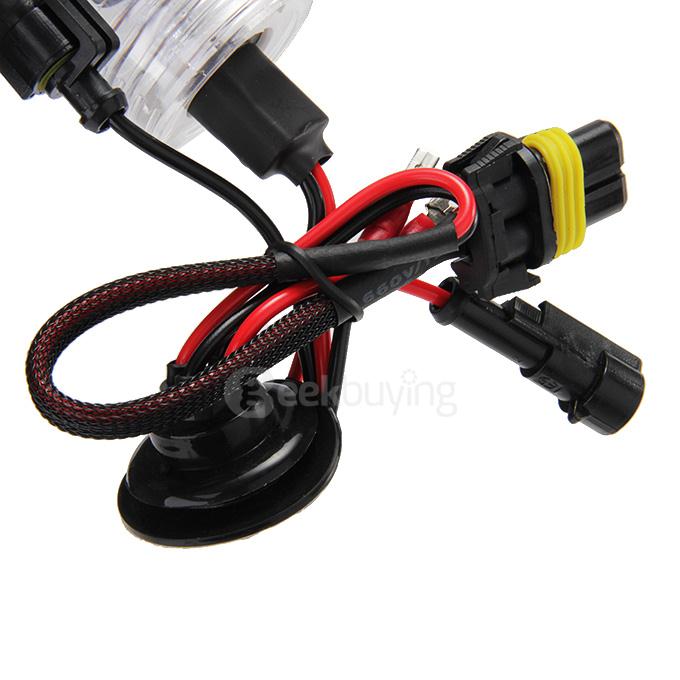 10000K Car H1 35W HID Xenon Headlight Light Lamp Bulb Replacement - Black + White ( One Pair )