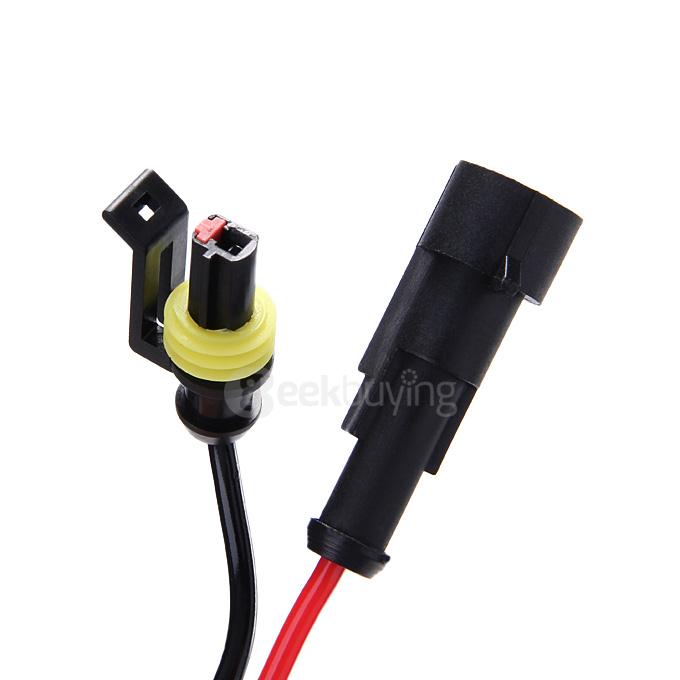 10000K Car H3 35W HID Xenon Headlight Light Lamp Bulb Replacement - Black + White ( One Pair )