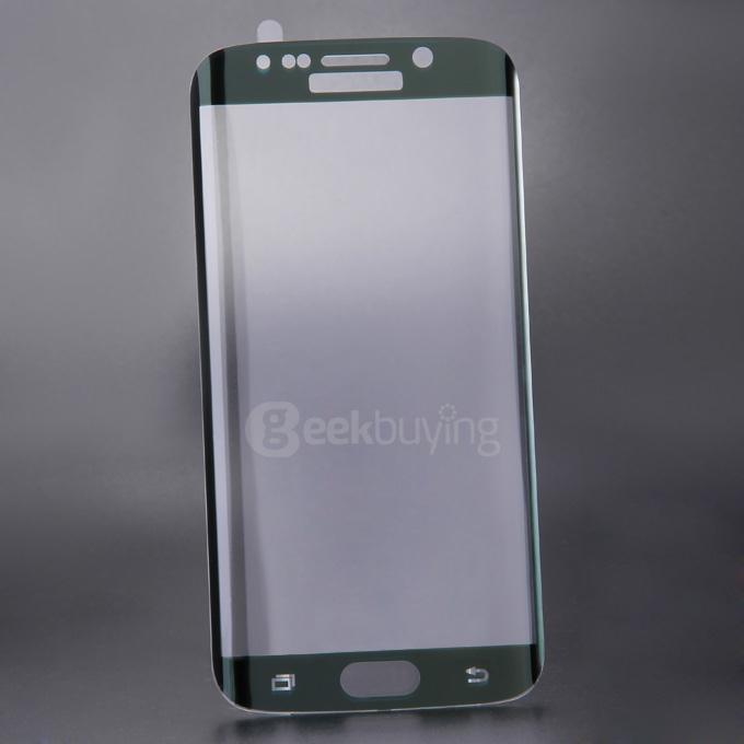 Makibes 3D Curved Surface Toughened Glass 0.33mm Screen Protector Film Cover Arc Edge For Samsung S6 Edge - Green