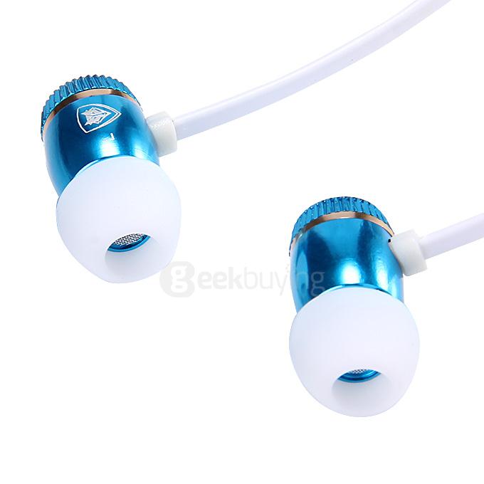 NJ-212 3.5mm Deep Bass In-ear Earphones HIFI Headphone with Mic/Control For iOS Android - Blue