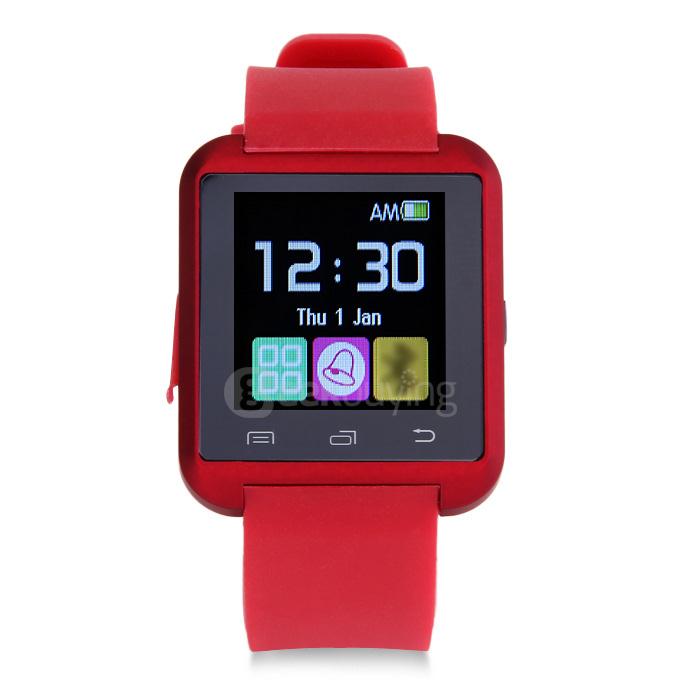 U8 U Watch MTK Bluetooth Smart Watch for iPhone Samsung S4/Note5 Android Smartphones - Red