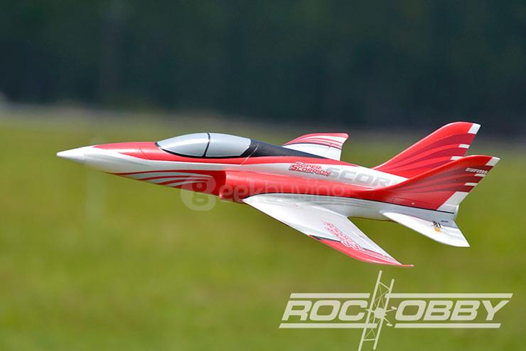RocHobby Super Scorpion 70mm EDF Jet EPO Red PNP