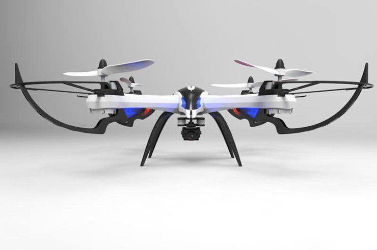 JJRC H16 YiZhan Tarantula X6 Wide Angle 3D Stunt Quadcopter with 5MP Camera With IOC - Black & white