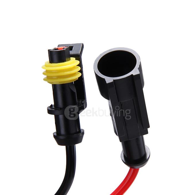 8000K Car H10 55W HID Xenon Headlight Light Lamp Bulb Replacement - Black + White ( One Pair )