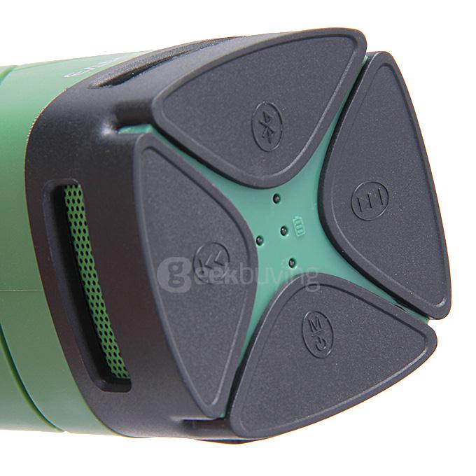 2015 EARSON Outdoor Wireless Water/Shockproof Stereo Speaker Audio MINI Portable Music Player Bluetooth 4.0 - Green