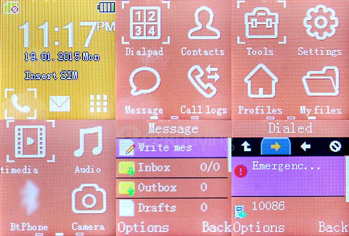 KEN XIN DA W3 1.44'' IPS LCD Capacitive 128x128 Bluetooth 3.0 Smart Watch Phone SC6531 0.32GHz 32MB ROM 0.08MP - Orange