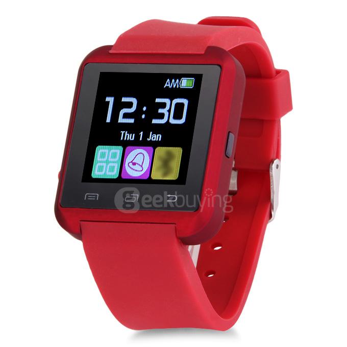 U8 U Watch MTK Bluetooth Smart Watch for iPhone Samsung S4/Note5 Android Smartphones - Red
