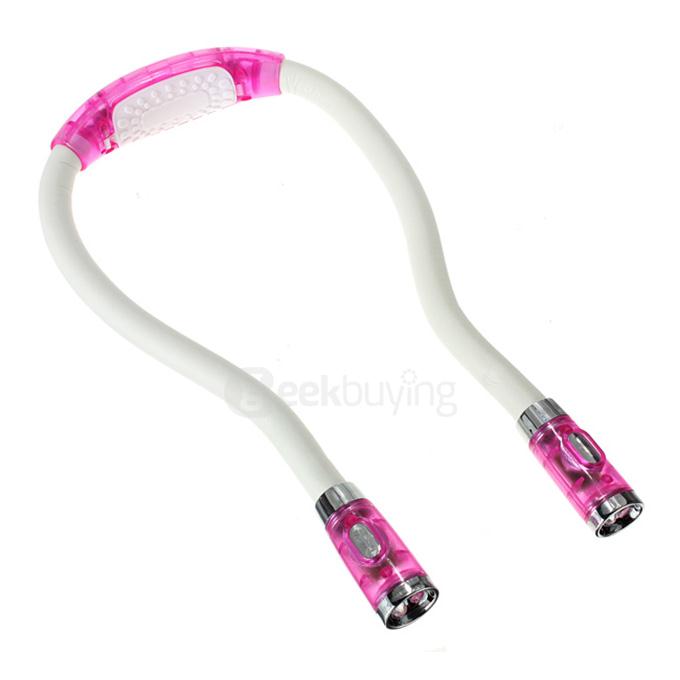 LED Flashlight Hands-Free Book Reading Huglight Lamp - Pink