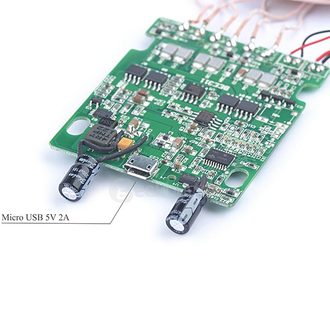 Itian 3 Coils DIY Qi Standard Wireless Charger PCBA Circuit Board for Mobile Phone Pad