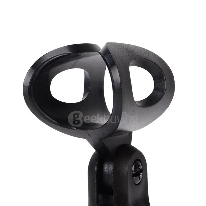 SF-666 Wired Stereo Condenser Microphone Studio Mic with Holder Clip for Chatting Singing Karaoke PC Laptop - Black