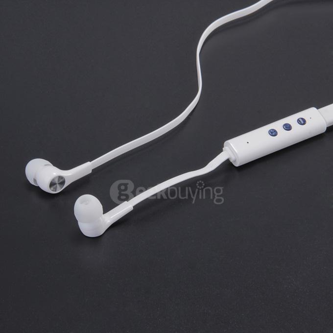 TY-01 Wireless Bluetooth 4.0 Stereo Earphone Fashion Sport Headphone Studio Music Headset with MIC - White
