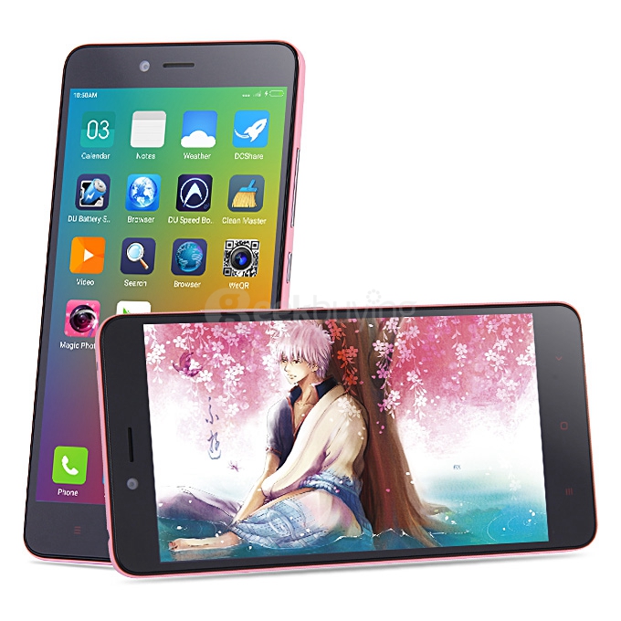 Xiaomi Redmi Note 2 Standard 4G Smartphone 5.5 Inch FHD Screen 2GB 16GB 64bit Helio X10 Octa Core 3060mAh 13.0MP - Pink