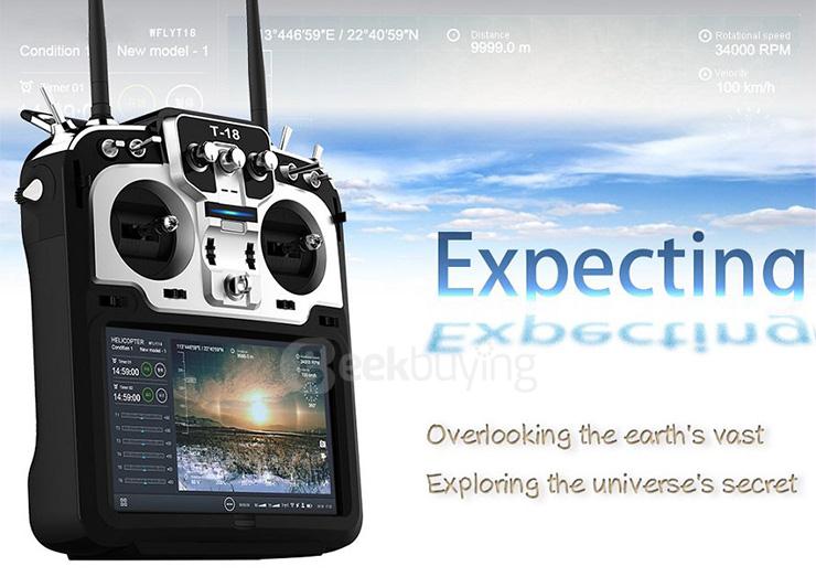 WFLY T18 18CH 5.8Ghz 2.4Ghz Transmitter With W.BUB Receiver Support Android WIFI GPS FPV