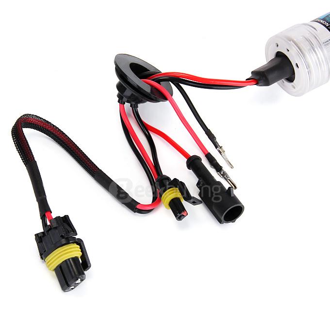 6000K 12V 880 55W F250 Xenon HID Kit Car Headlight Slim Ballast Xenon Bulb - Black ( One Pair )