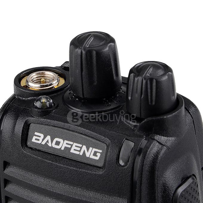 BAOFENG BF-777S 400~470MHz 2 Way Radio Walkie Talkie EU Plug 5W 16CH UHF Interphone Transceiver Handheld Intercom - Black