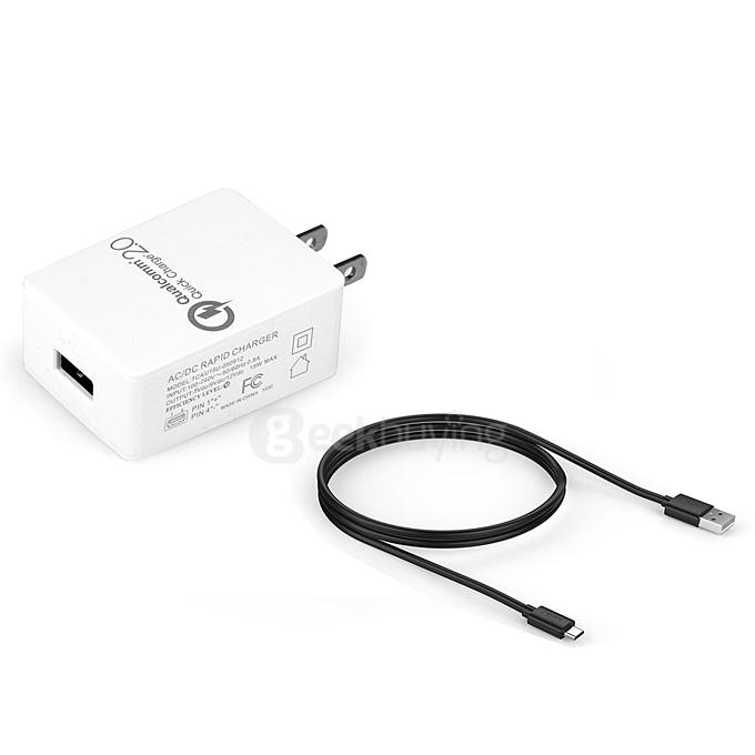 Itian US Plug Quick Charger QC 2.0 Fast Charger For LG G4 Samsung Galaxy S6/S6 Edge Plus Sony z5 HTC ASUS Zenfone 2 Xiaomi Mi4 - White