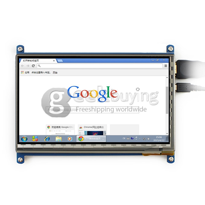 7 Inch Capacitive Touch Screen LCD HDMI 800x480 For Raspberry Pi/BB BLACK/PC/Various Systems