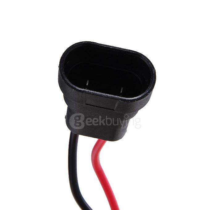 6000K Car H10 35W HID Xenon Headlight Light Lamp Bulb Replacement - Black + White ( One Pair )