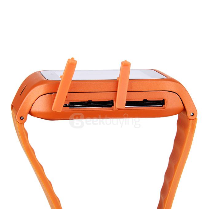 KEN XIN DA W3 1.44'' IPS LCD Capacitive 128x128 Bluetooth 3.0 Smart Watch Phone SC6531 0.32GHz 32MB ROM 0.08MP - Orange