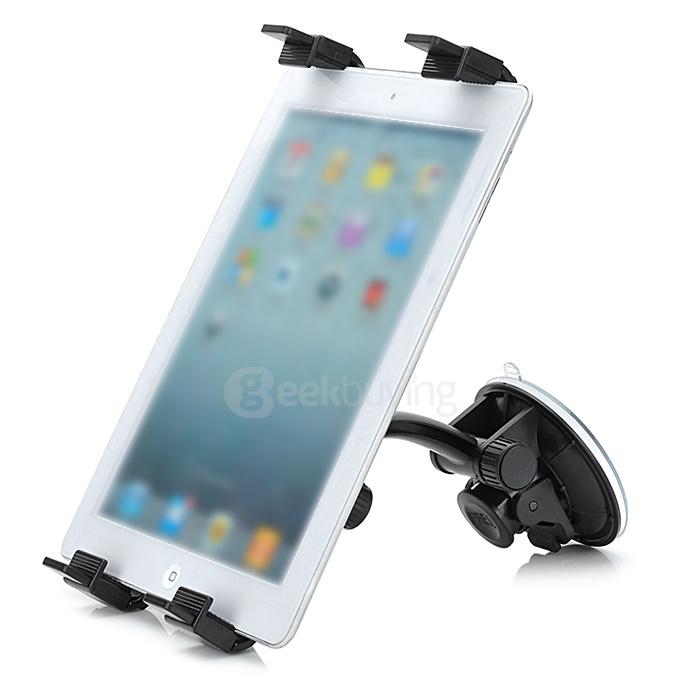 Universal Steady Car Mount Holder for Tablet PC - Black