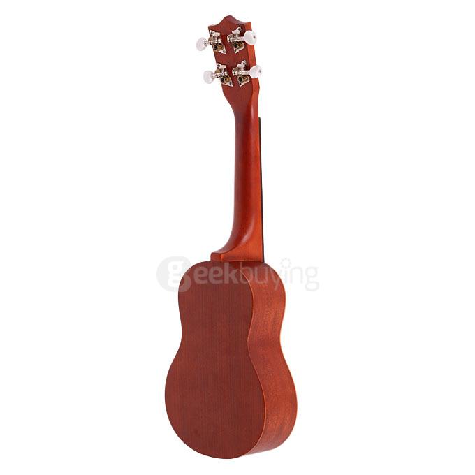 Kaka KUS-LOVE02 21 Inch Mini Mahogany Ukulele Handcraft Wood Children Mini Guitar 4 Aquila Strings