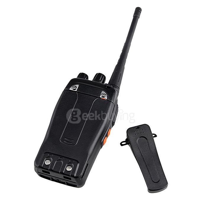 BAOFENG BF-777S 400~470MHz 2 Way Radio Walkie Talkie US Plug 5W 16CH UHF Interphone Transceiver Handheld Intercom - Black