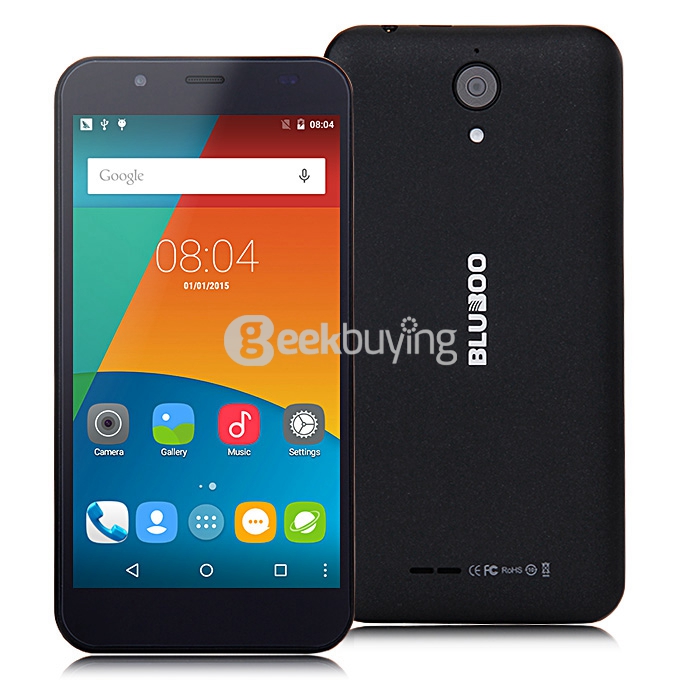 Bluboo Xfire 5.0inch Android 5.1 OS 1GB RAM 8GB ROM Smartphone MT6735M Quad Core 1.0GHz 4G GPS OTG Miracast - Black