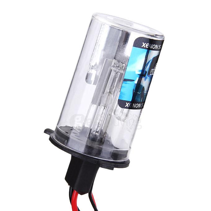 12000K Car H4-2 35W HID Xenon Headlight Light Lamp Bulb Replacement - Black + White ( One Pair )