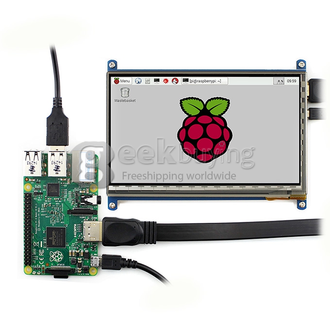 7 Inch Capacitive Touch Screen LCD HDMI 800x480 For Raspberry Pi/BB BLACK/PC/Various Systems