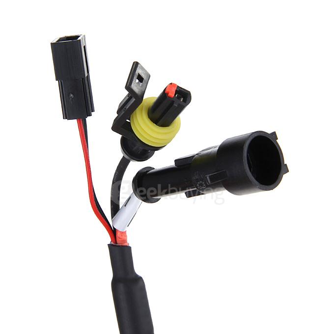 8000K Car H13-3 35W HID Xenon Headlight Light Lamp Bulb Replacement - Black + White ( One Pair )