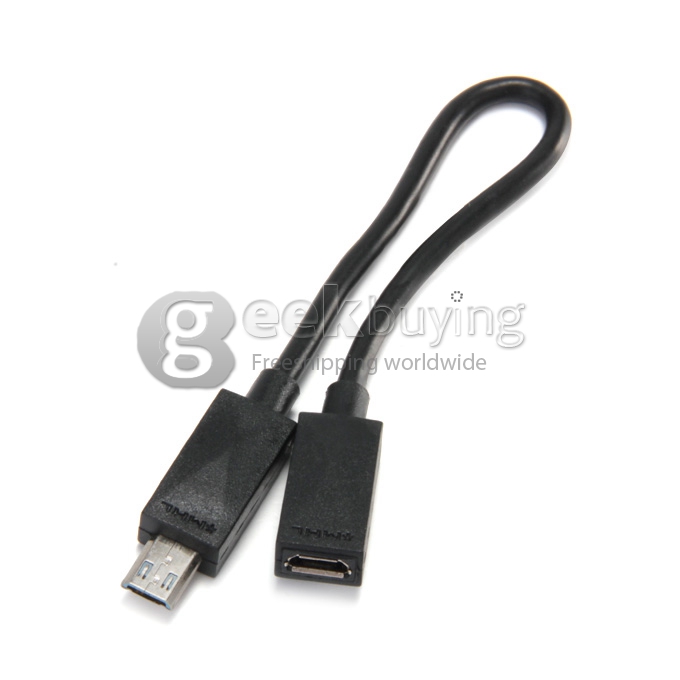 2M Micro USB MHL Male to HDMI Male Cable Works with All MHL Smartphone and Tablet PC - Black