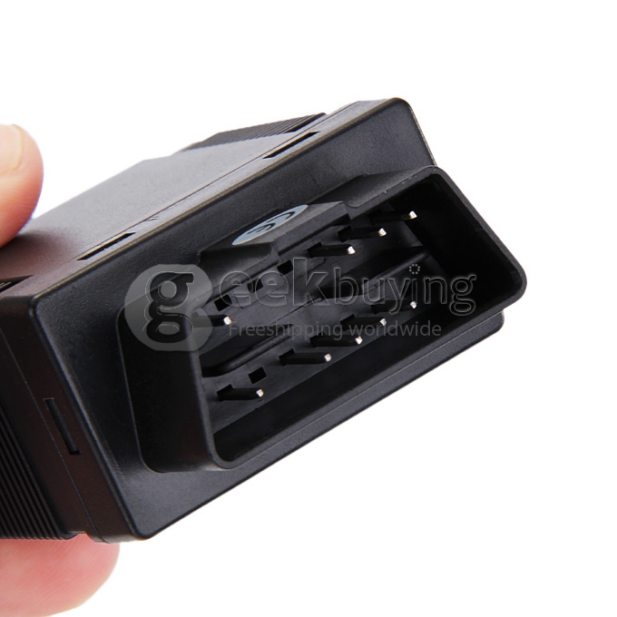 NEW Quad Band Car Vehicle GSM GPS Tracker GPS306A OBD Data Mileage Listen-in OBD Tracker - Black