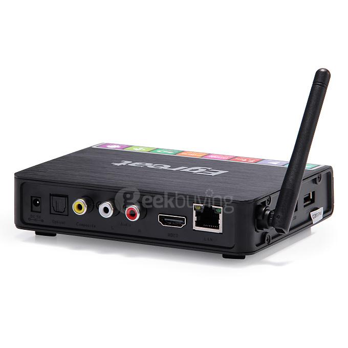 Egreat R6S-II Android 4K UHD Player Hi3798M Quard Core 1G/8G 802.11 b/g/n LAN BT4.0 HDMI Dolby TrueHD & DTS-HD MA