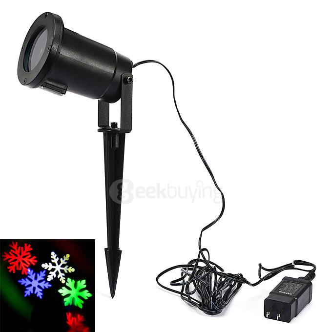 Snowflakes LED Lamp Outdoor Waterproof Decorative Lights - Rainbow