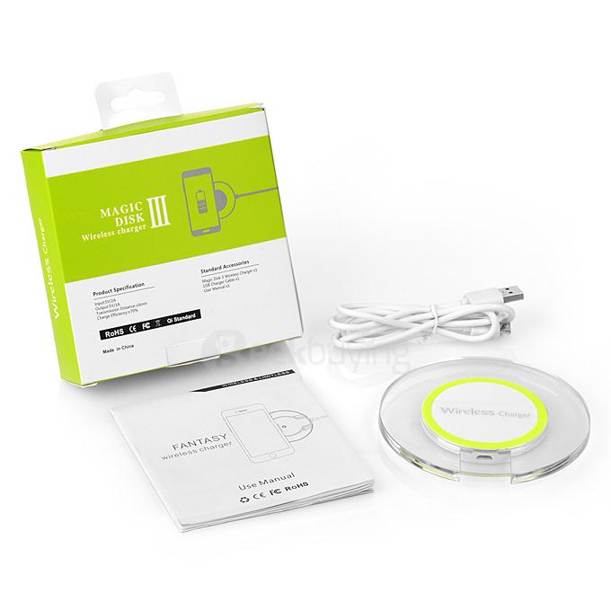 Itian A9 Qi Standard Wireless Charger Transmitter for Mobile Phones - Green