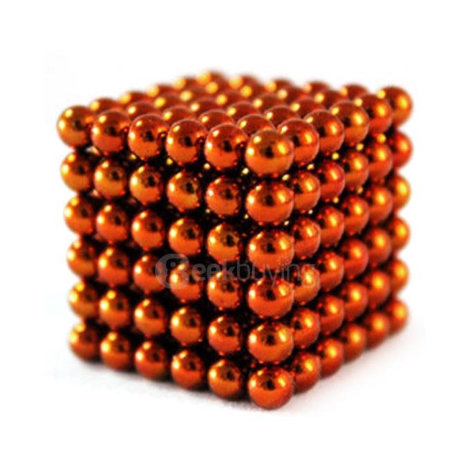 216Pcs 5mm Sliver DIY Neocube Magic Beads Magnetic Balls Puzzle - Orange