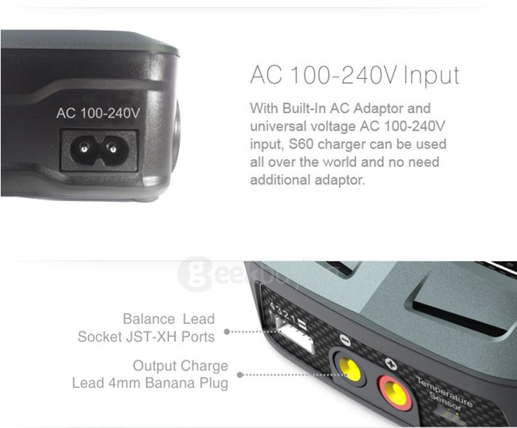 SKYRC S60 60W AC Battery Balance Charger Discharger