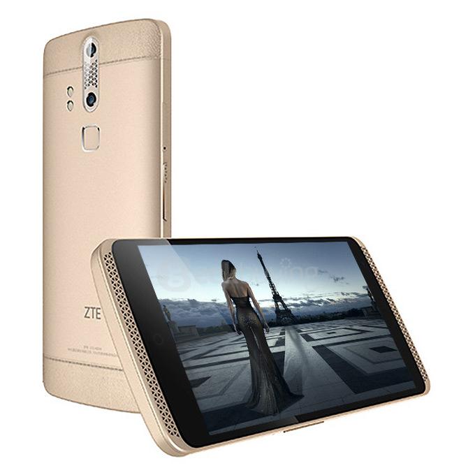 ZTE Axon 2.5D 5.5inch Android 5.0 3GB 32GB Smartphone Snapdragon 810 13MP + 2MP Dual Rear Cameras Gorilla Glass 3 NFC Touch ID - Golden