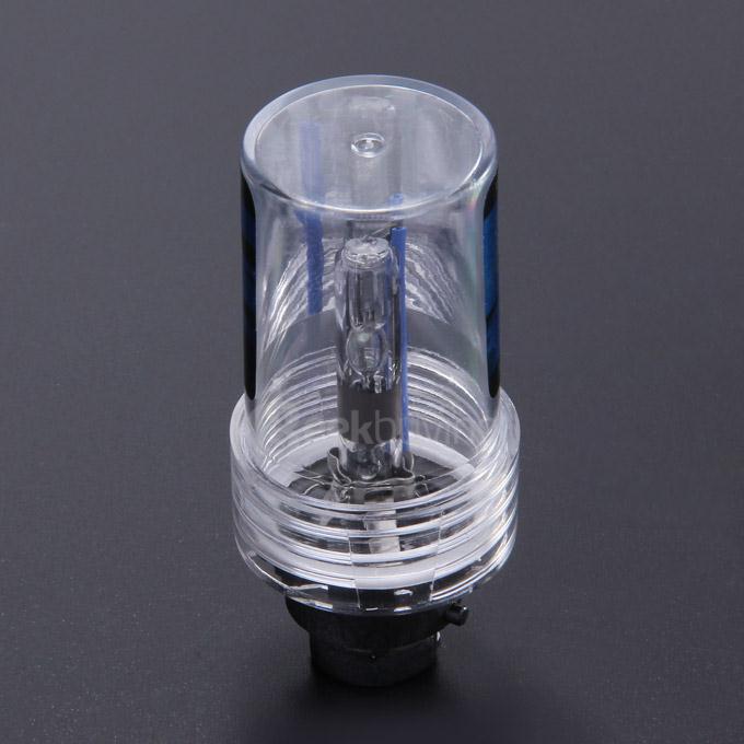 4300K 55W D2R Car HID Brilliant Blue Xenon Headlight Light Lamp Bulbs - Black + White ( One Pair)