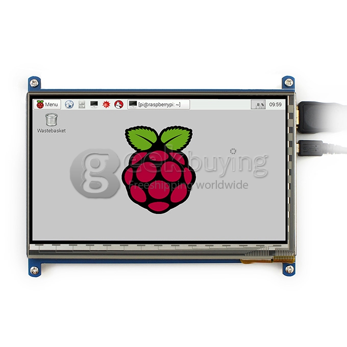 7 Inch Capacitive Touch Screen LCD HDMI 800x480 For Raspberry Pi/BB BLACK/PC/Various Systems