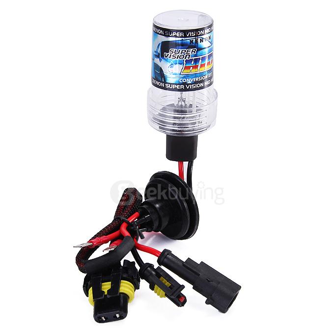 8000K Car H7 35W HID Xenon Headlight Light Lamp Bulb Replacement - Black + White ( One Pair )