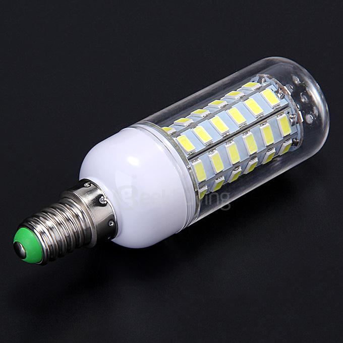 E14 220V 12W 1100LM 56LED 5730SDM Warm White LED Corn Light Bulb Night Light Lamp With Housing
