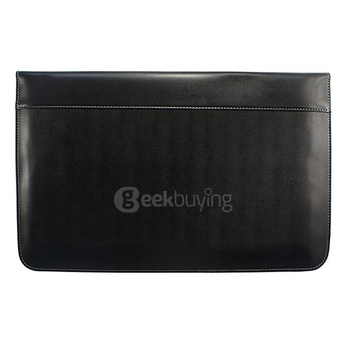 LENTION® Elegant Leather Sleeve Case for 11 Inch Macbook Air - Black