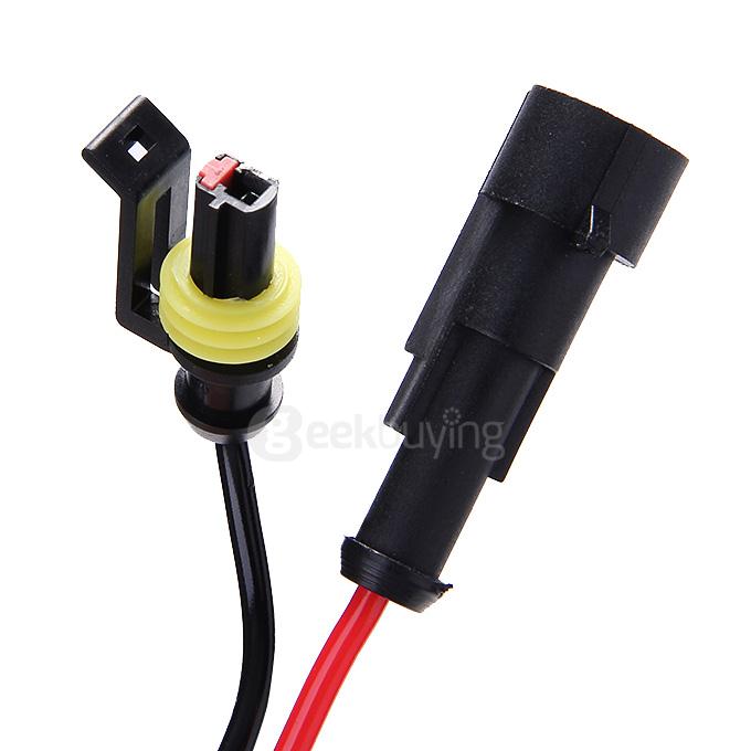 6000K Car H7 55W HID Xenon Headlight Light Lamp Bulb - Black + White ( One Pair )
