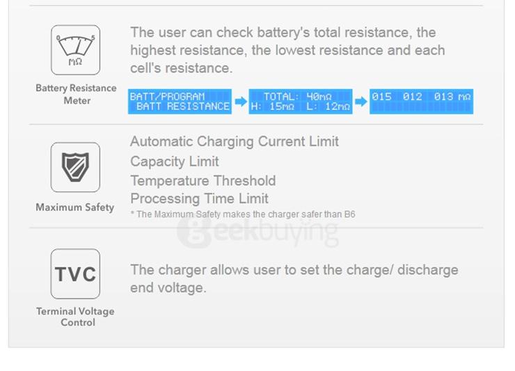 SKYRC S60 60W AC Battery Balance Charger Discharger
