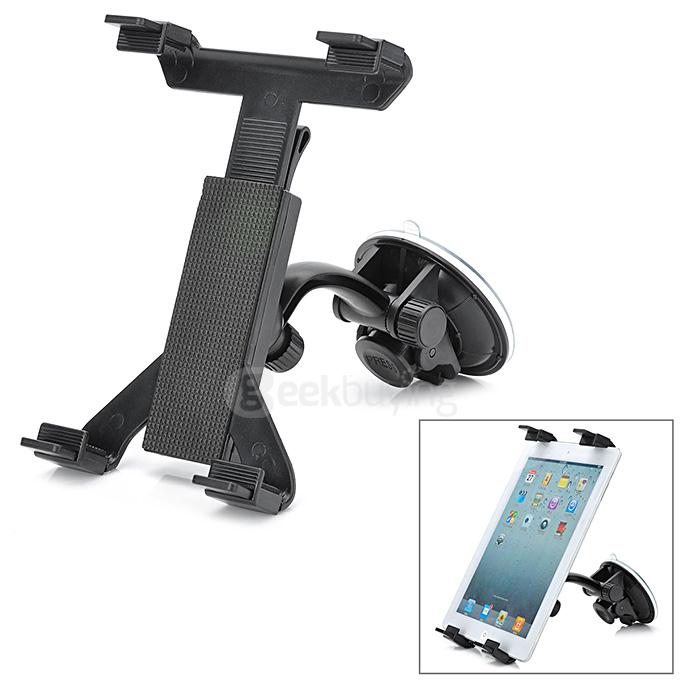 Universal Steady Car Mount Holder for Tablet PC - Black
