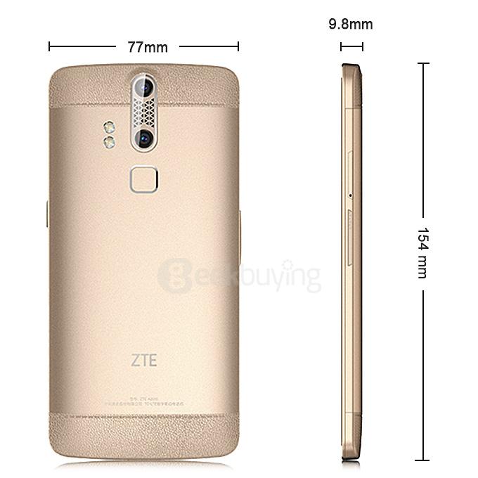 ZTE Axon 2.5D 5.5inch Android 5.0 3GB 32GB Smartphone Snapdragon 810 13MP + 2MP Dual Rear Cameras Gorilla Glass 3 NFC Touch ID - Golden